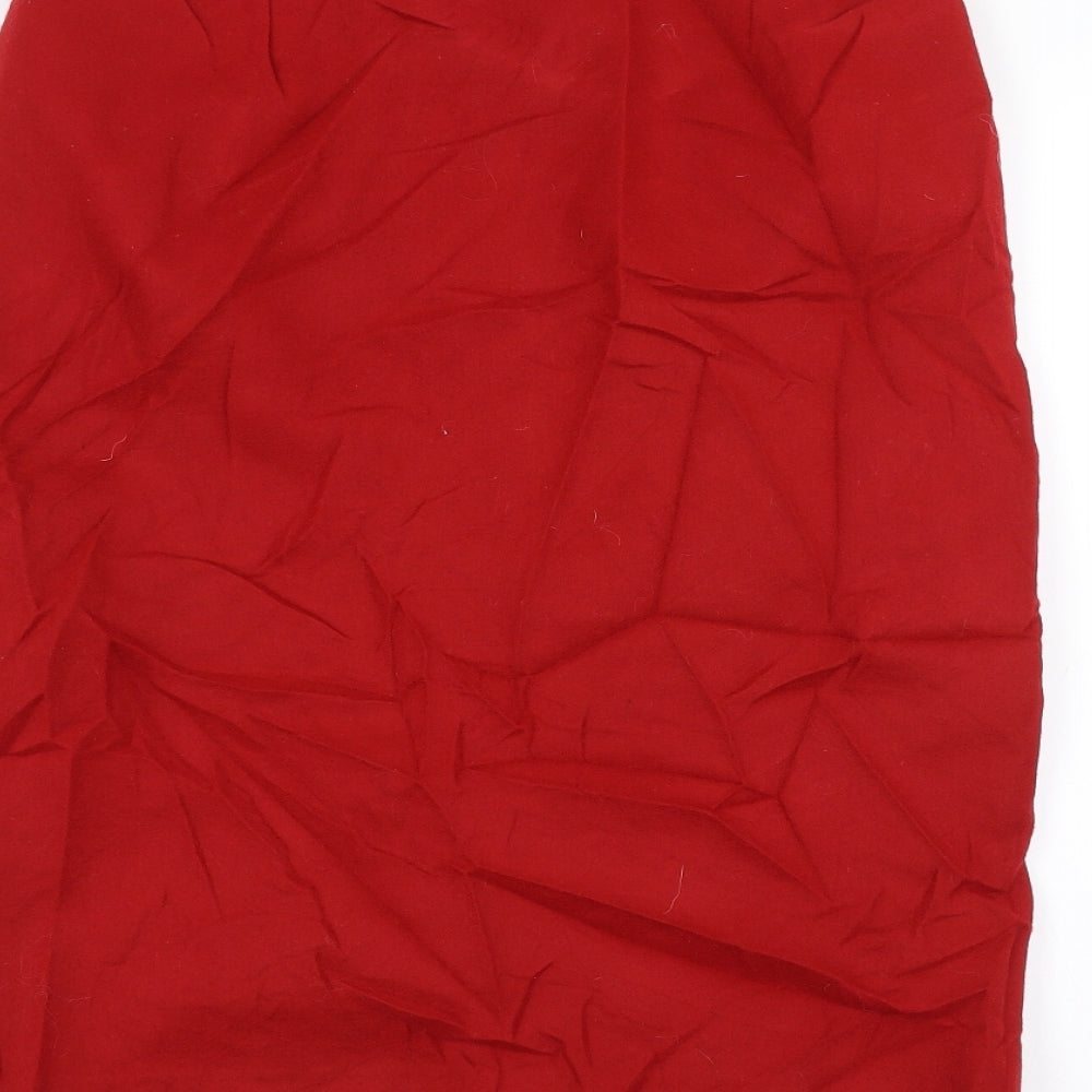 Marcelle griffon Womens Red A-Line Skirt Size 14