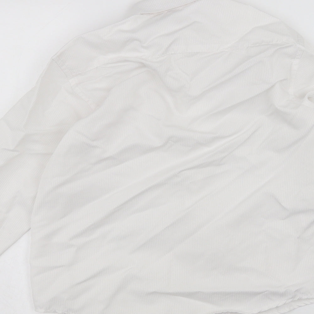 Preworn Boys White Basic Button-Up Size 9 Years