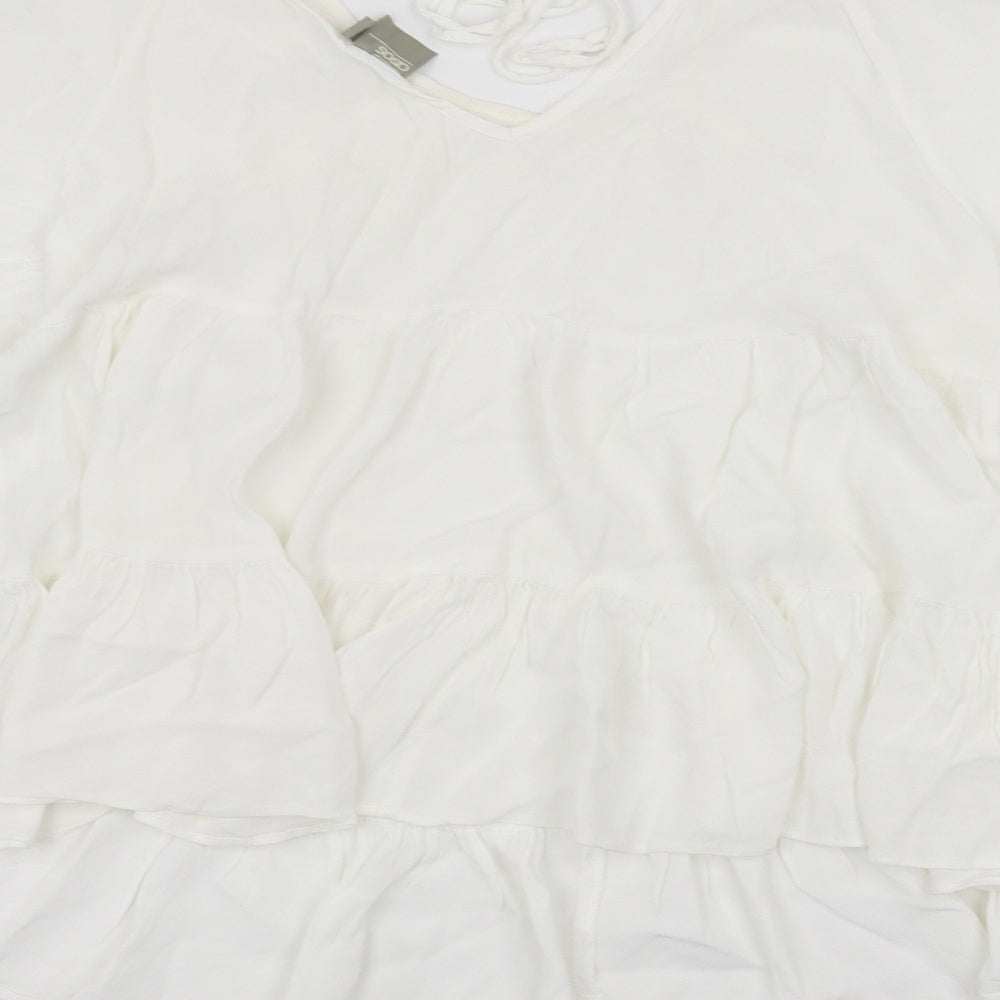 ASOS Womens White Basic T-Shirt Size 8