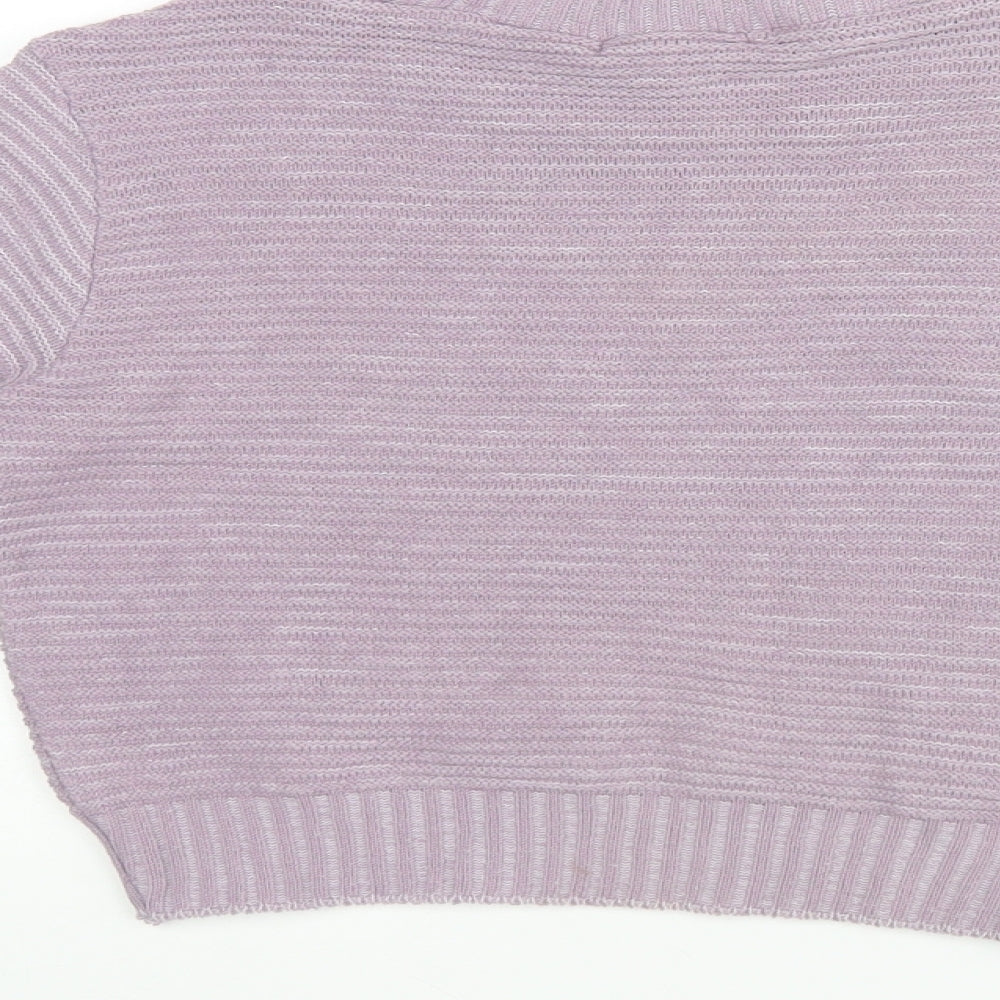 PRETTYLITTLETHING Womens Purple Rayon Pullover Jumper Size 6