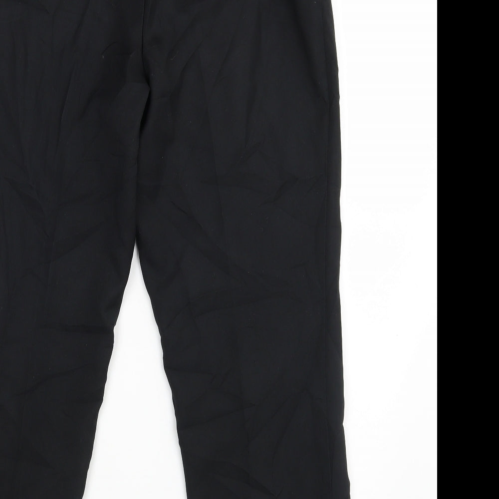 Marks & Spencer Womens Black Dress Pants Trousers Size 12 L27 in