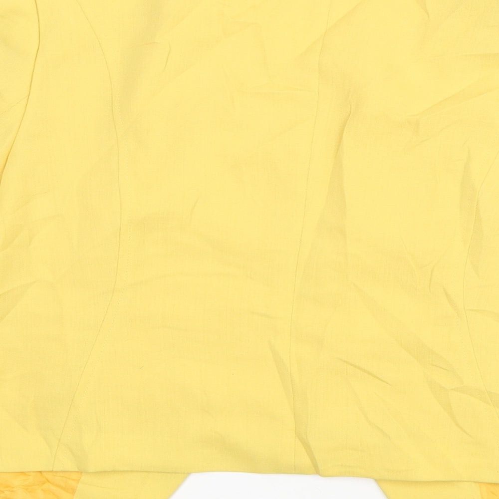 Bianca Womens Yellow Jacket Size 38