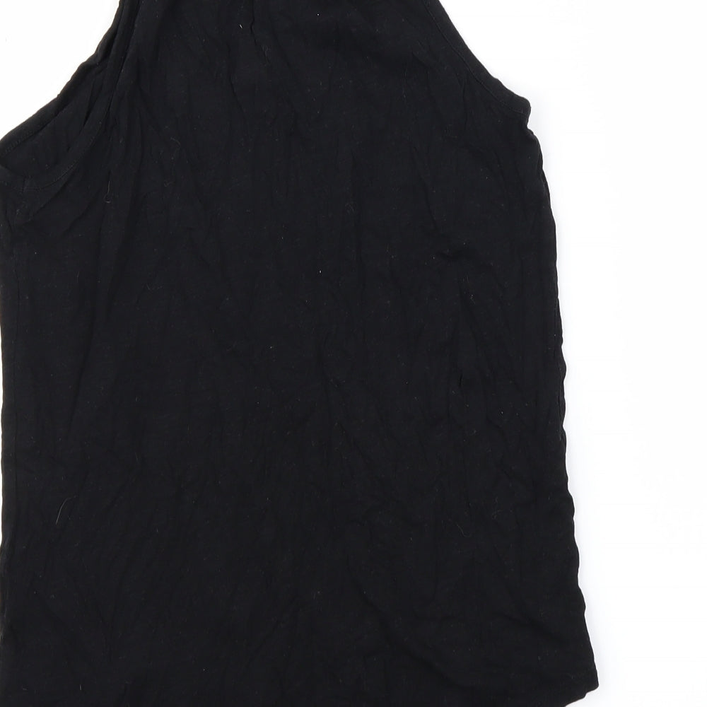 NEWLOOK Womens Black Basic T-Shirt Size 6