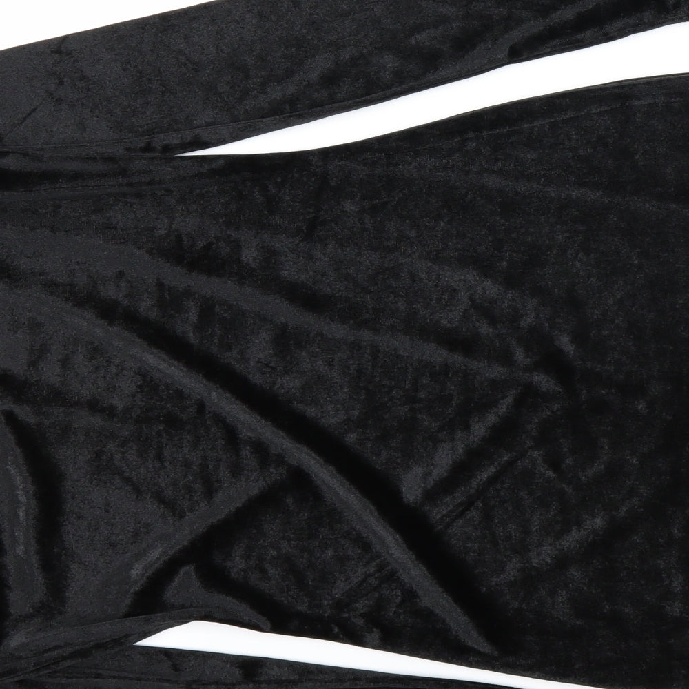 Divided Womens Black A-Line Size 8