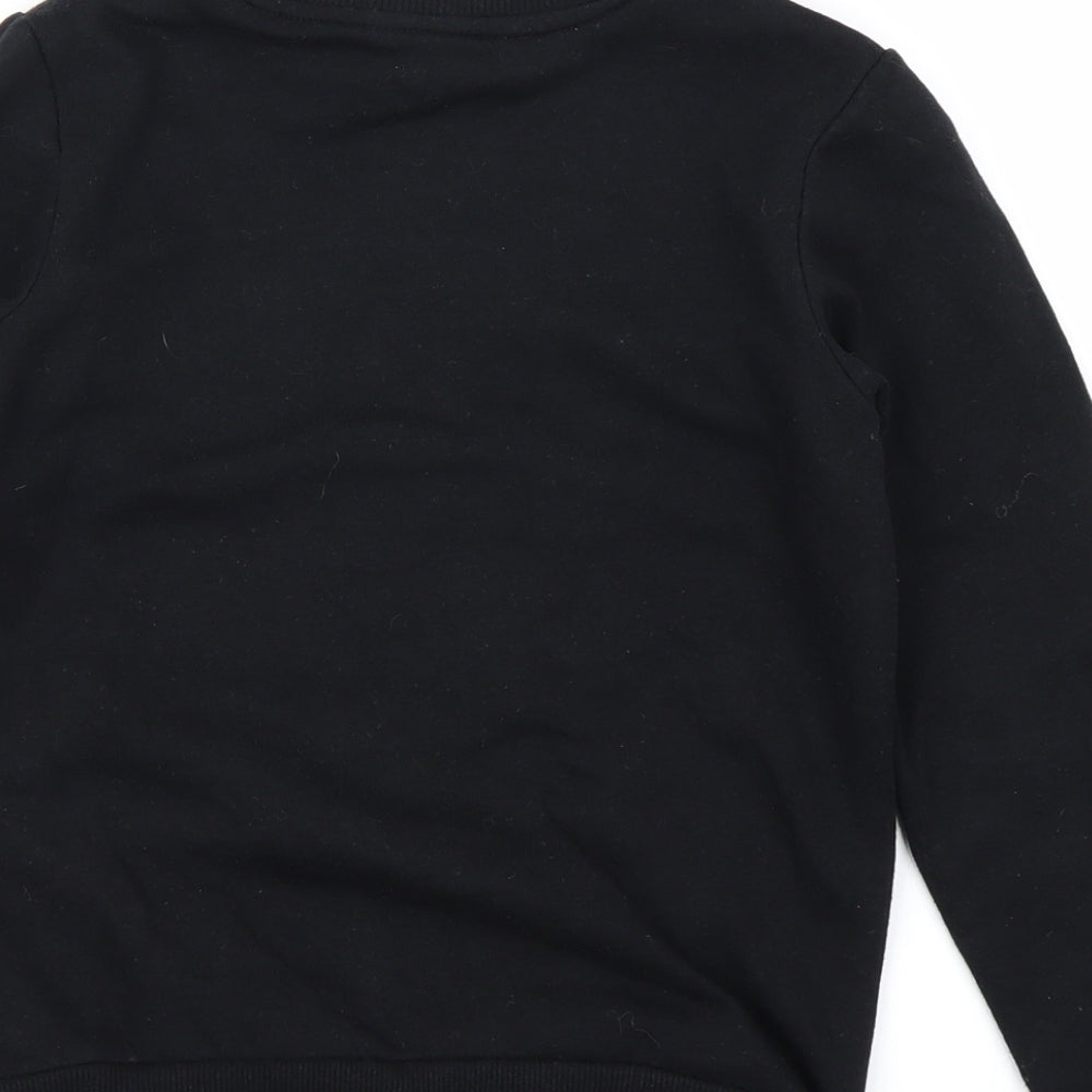V BY VERY Boys Black Pullover Sweatshirt Size 8 Years - NORTH POLE CREW