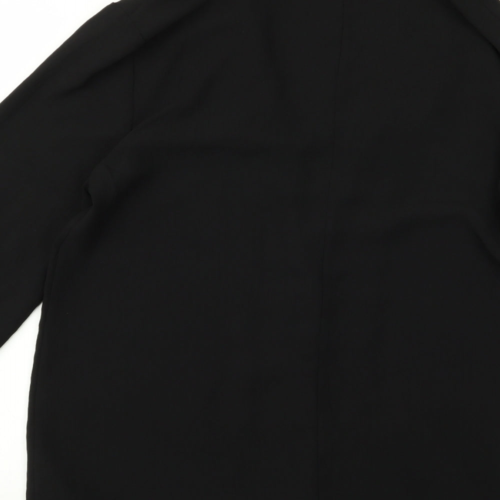 New Look Womens Black Rayon Jacket Size 12