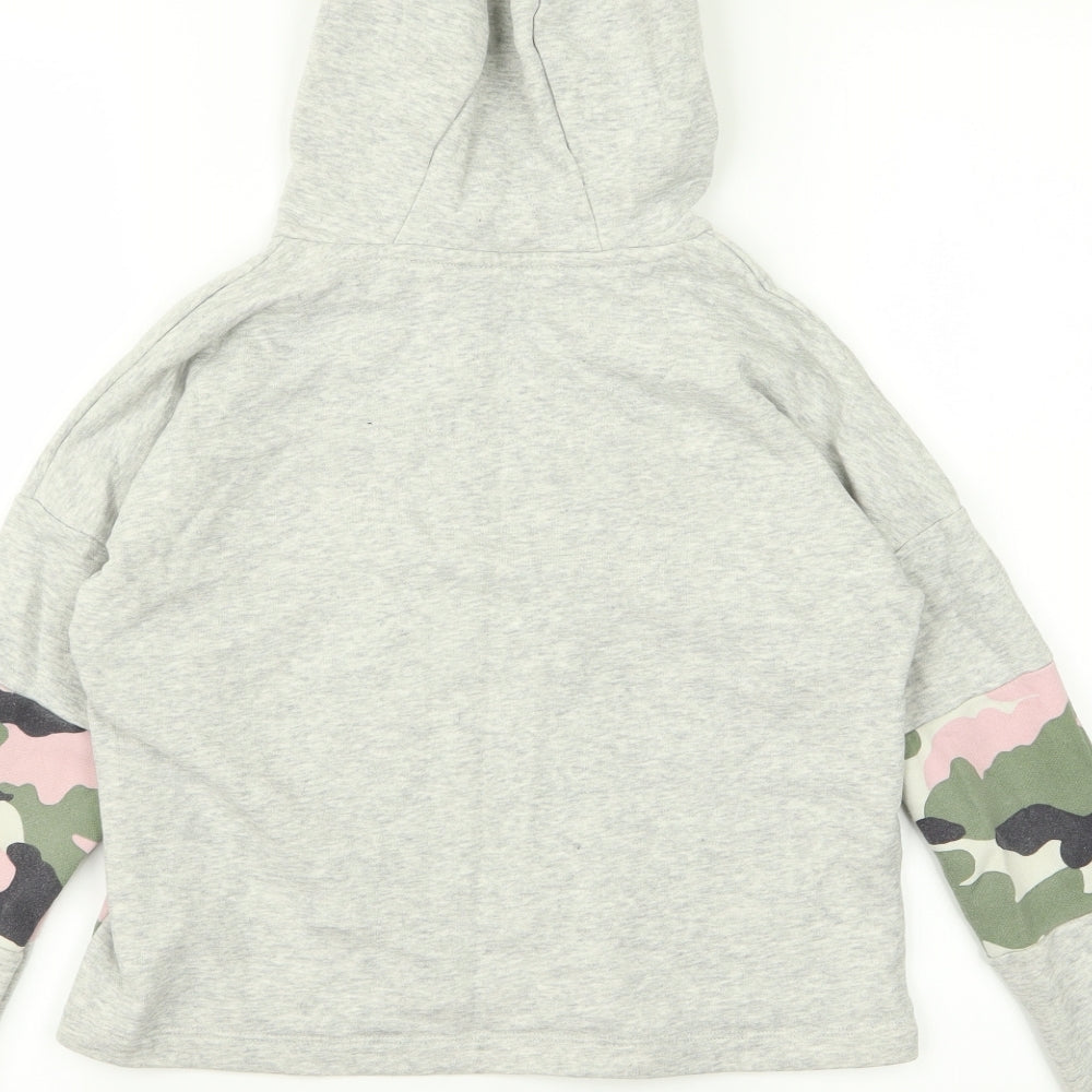 F&F Girls Green Camouflage Pullover Hoodie Size 10 Years - dream