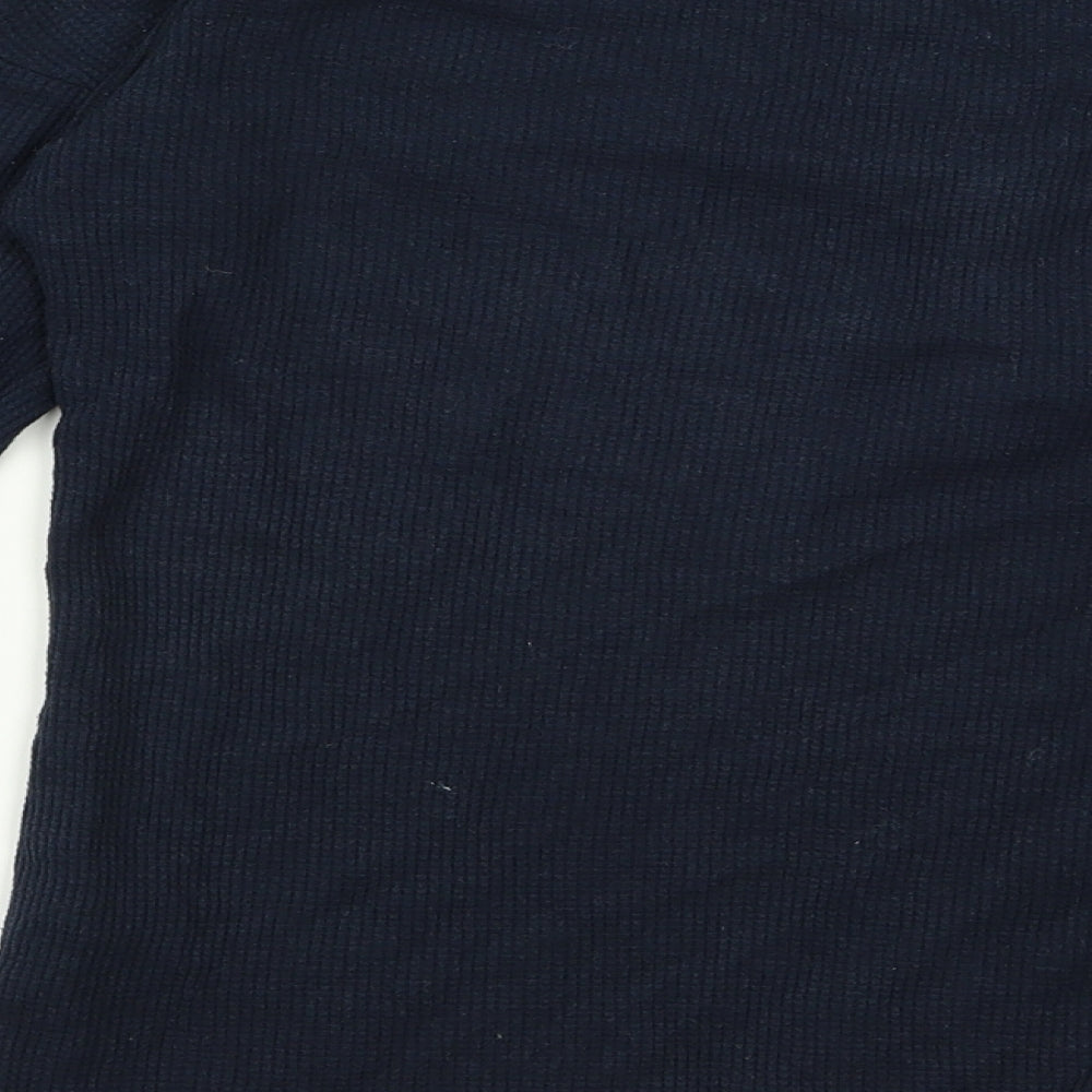 m&s Womens Blue Rayon Pullover Jumper Size S