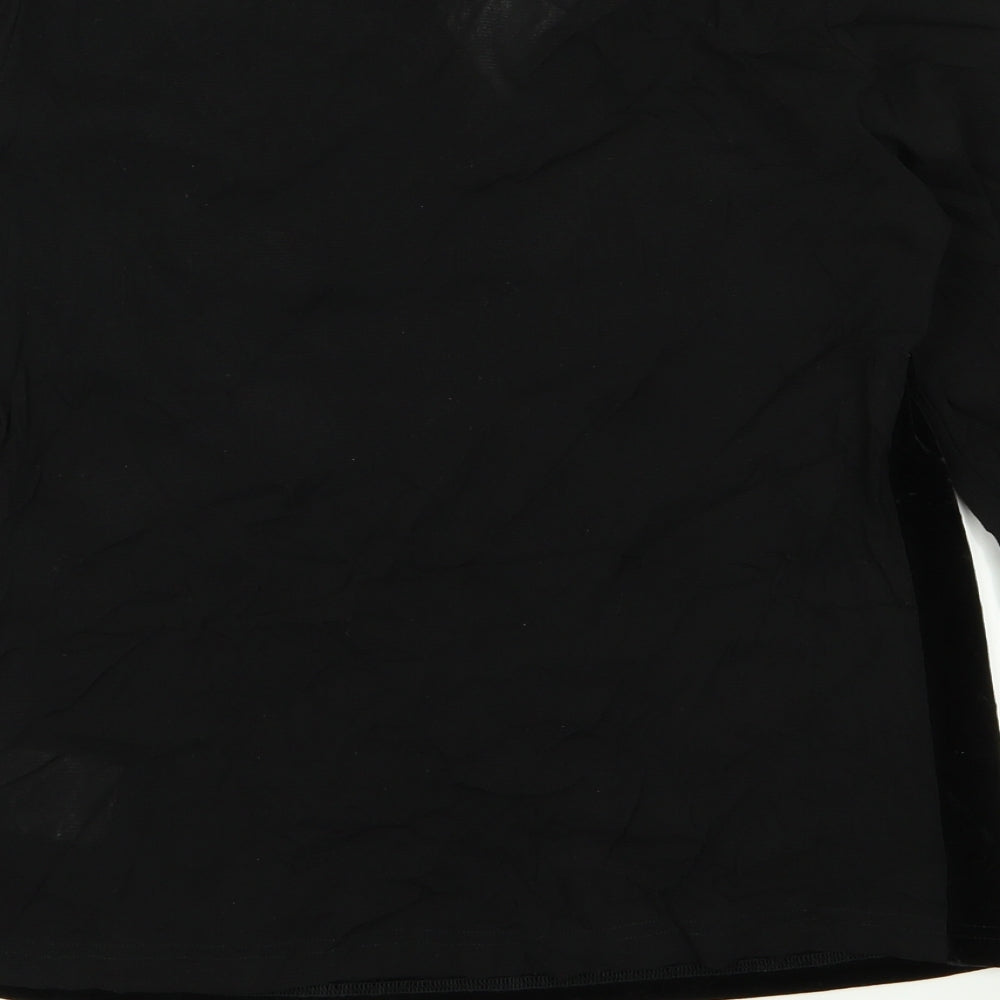 Betty Clark Womens Black Basic Blouse Size M