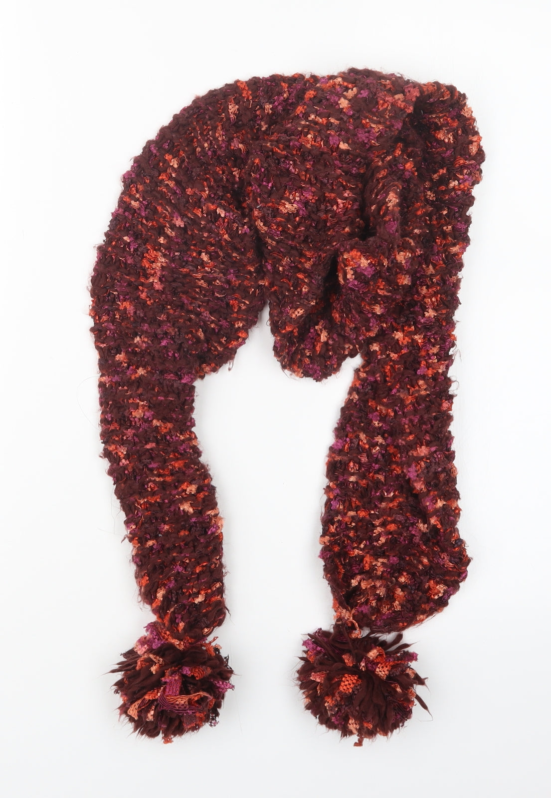 Preworn Womens Purple Knit Scarf
