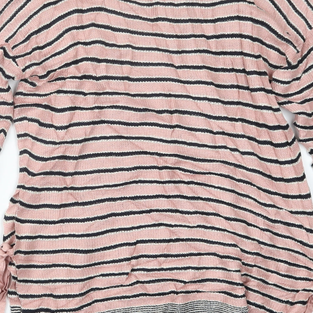 NEXT Womens Pink Striped Pullover Jumper Size 10
