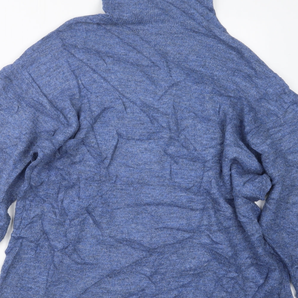 H&M Womens Blue Knit Pullover Jumper Size M