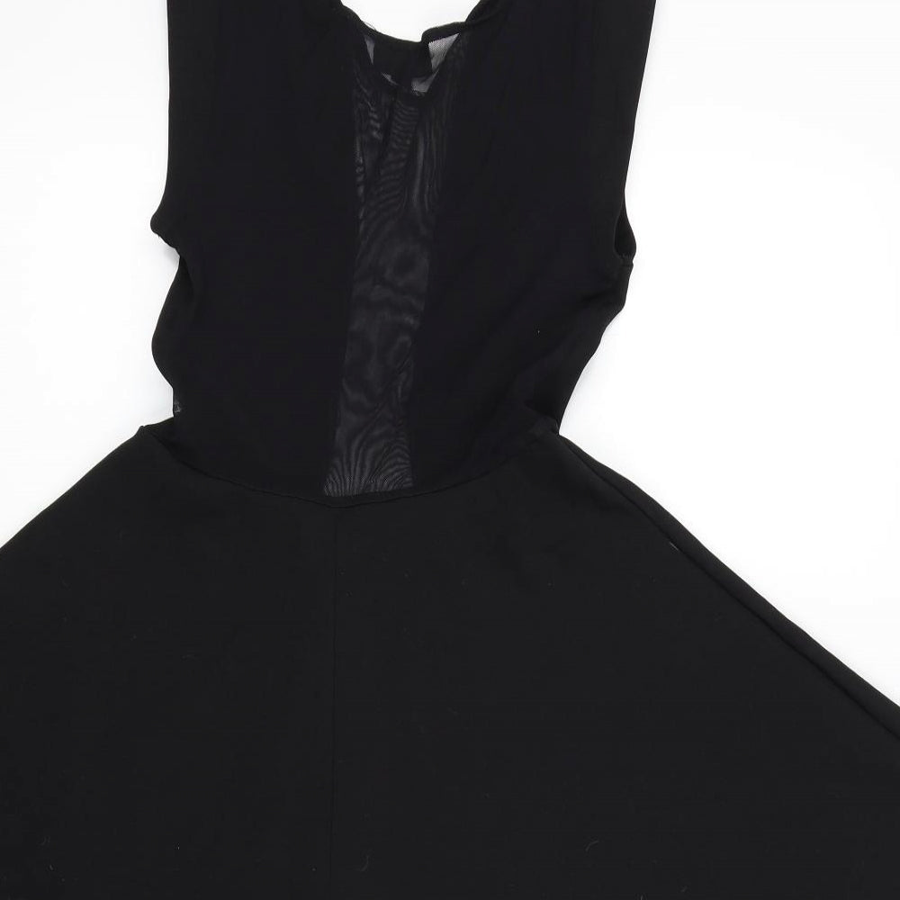 top shop Womens Black Colourblock Fit & Flare Size 6