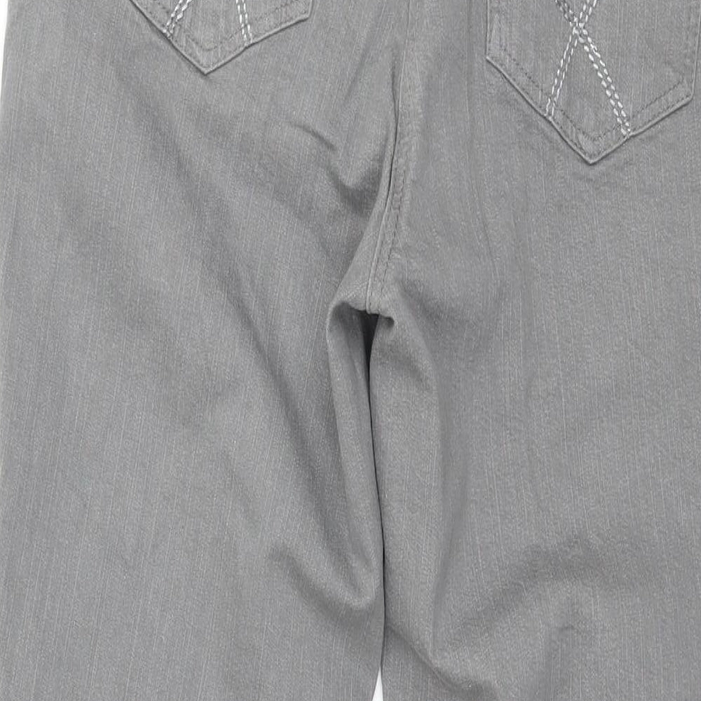 Damart Womens Grey Denim Straight Jeans Size 10 L25 in