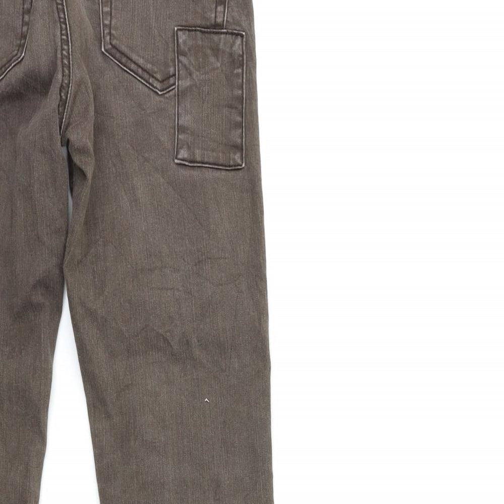 Kapphal Girls Brown Denim Skinny Jeans Size 11 Years
