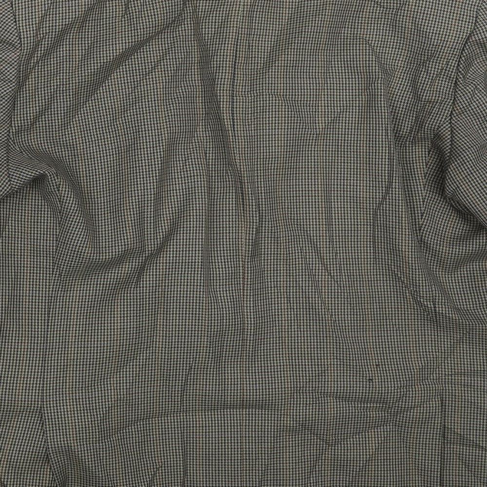 Green Woods Mens Grey Check Jacket Suit Jacket Size 42
