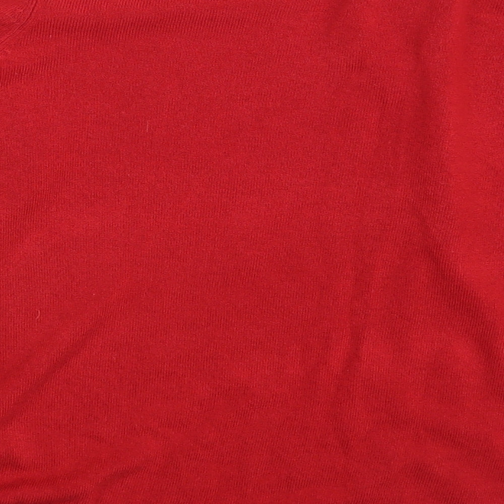 Love knitwear Womens Red Pullover Jumper Size 12