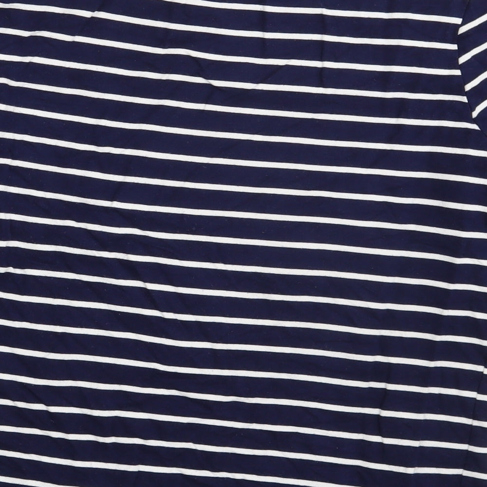 TU Womens Black Striped Pullover Sweatshirt Size 10