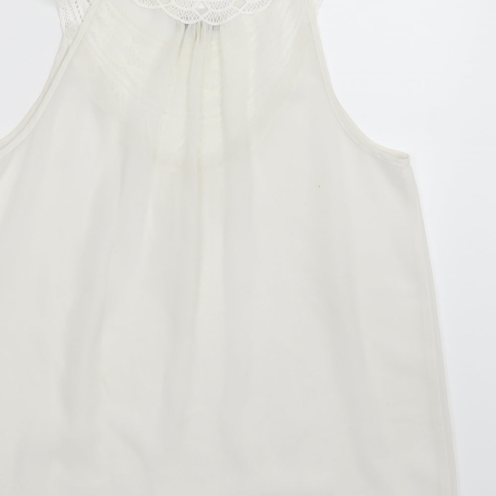 Papaya Womens Ivory Basic Blouse Size 12