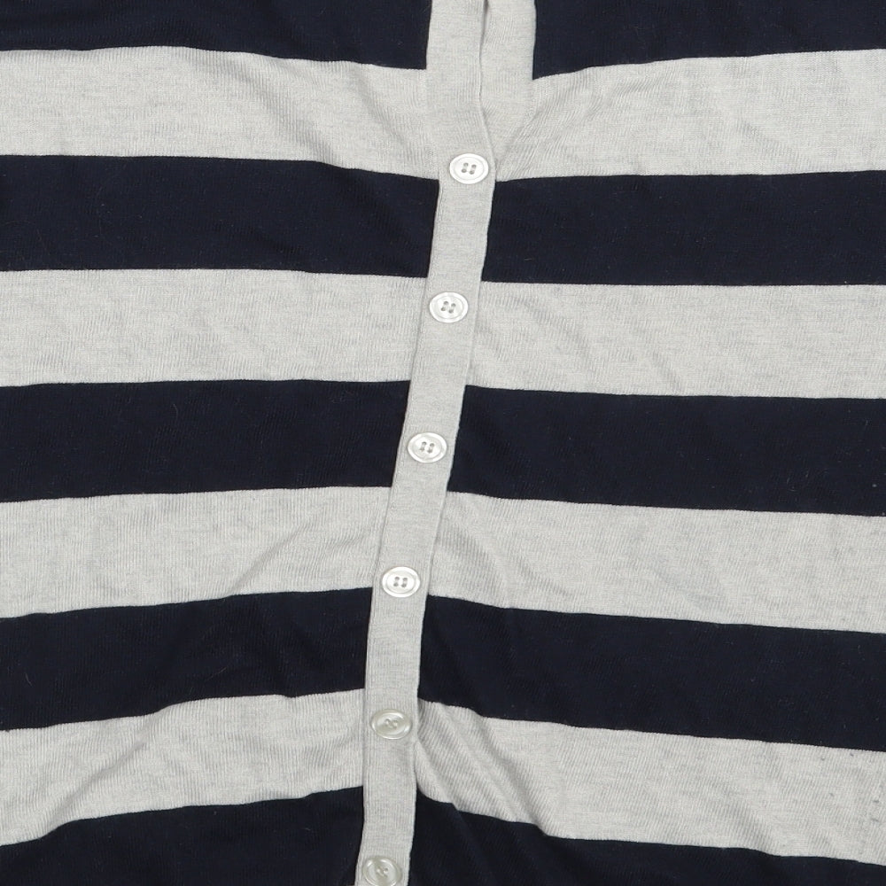 Oasis Womens Multicoloured Striped Basic T-Shirt Size M