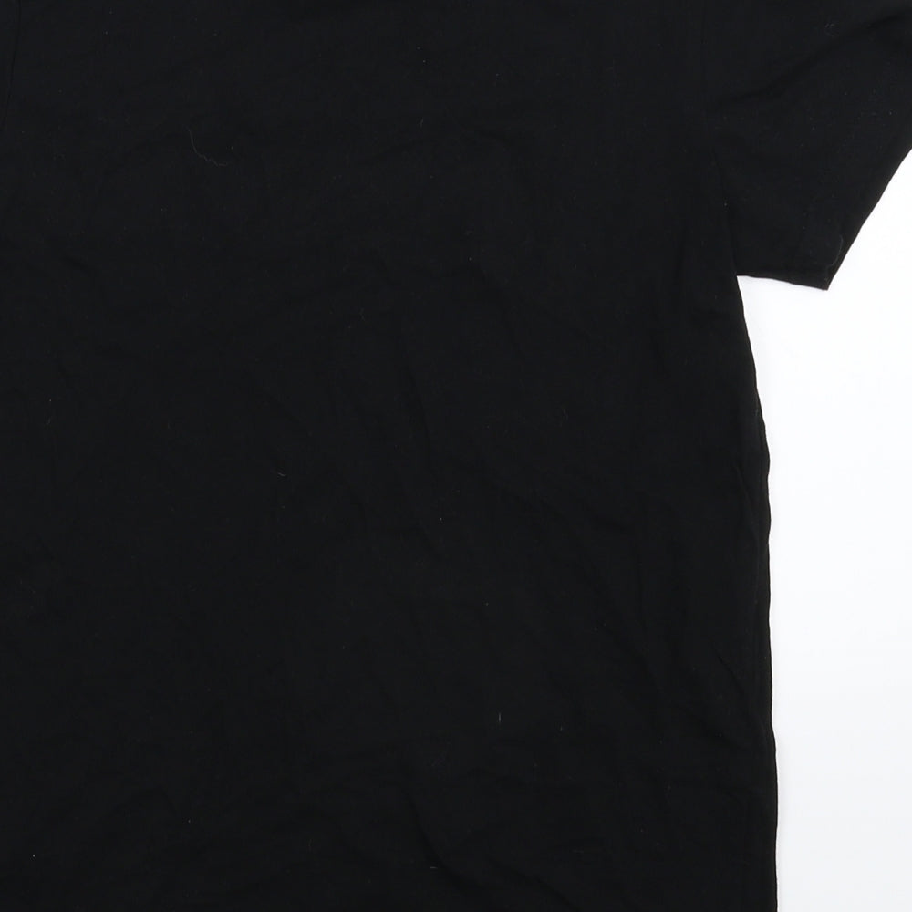 Matalan Womens Black Basic T-Shirt Size L - Fortnite