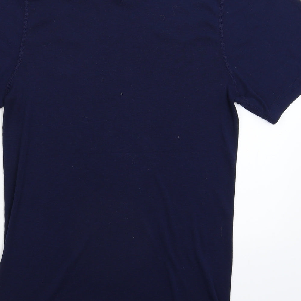Chicca Womens Blue Basic T-Shirt Size S