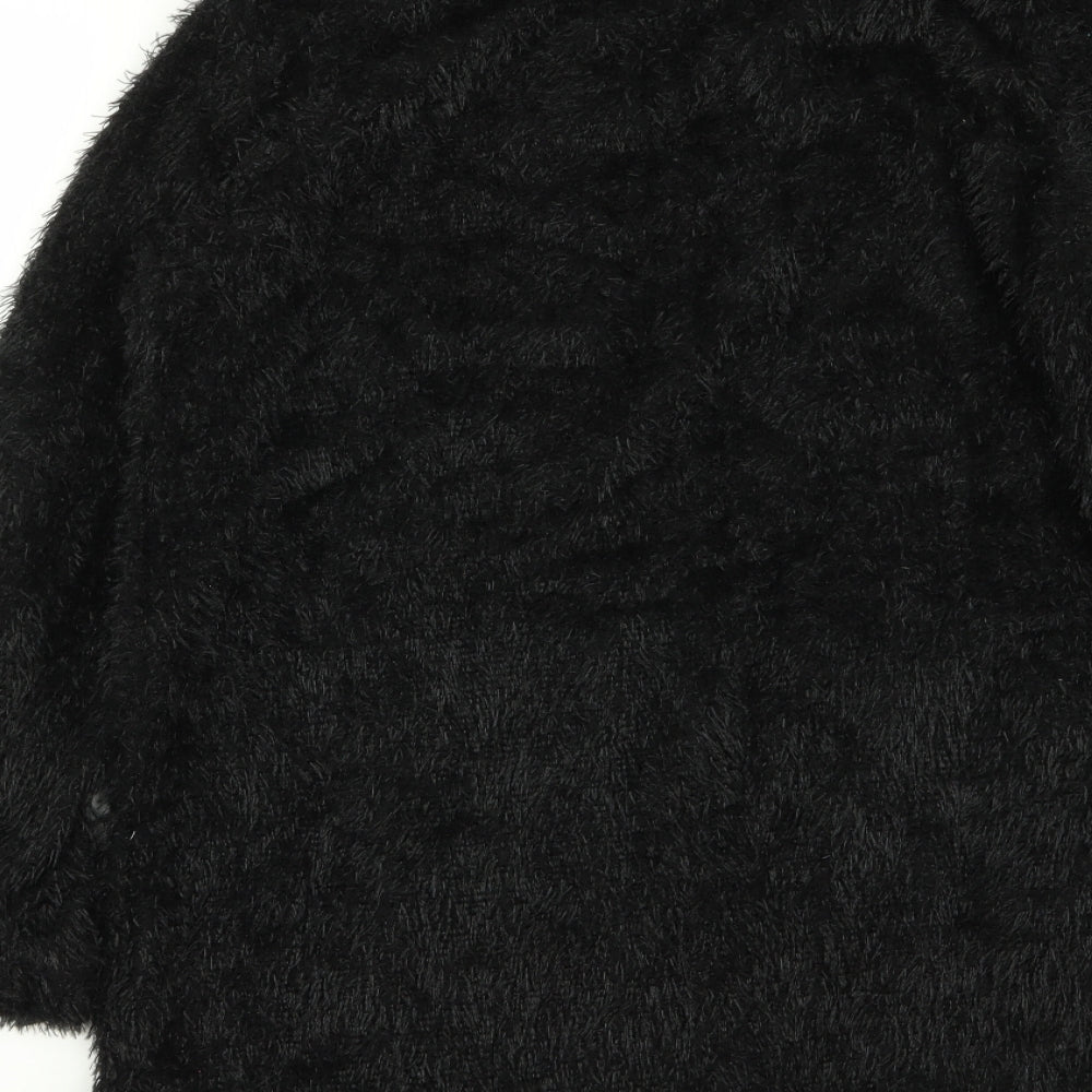 Preworn Womens Black Pullover Jumper Size 2XL