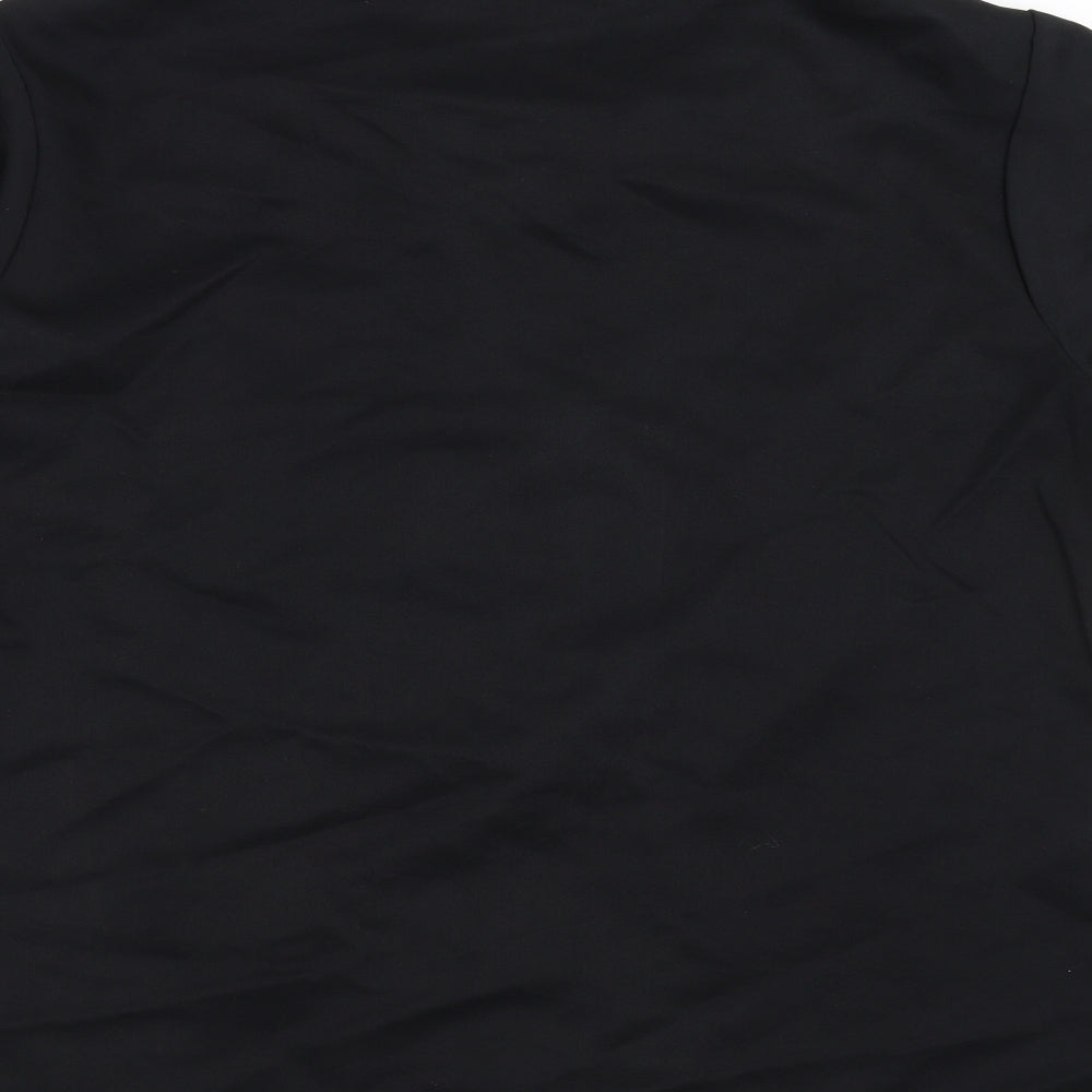 Florence Roby Mens Black Button-Up Size L