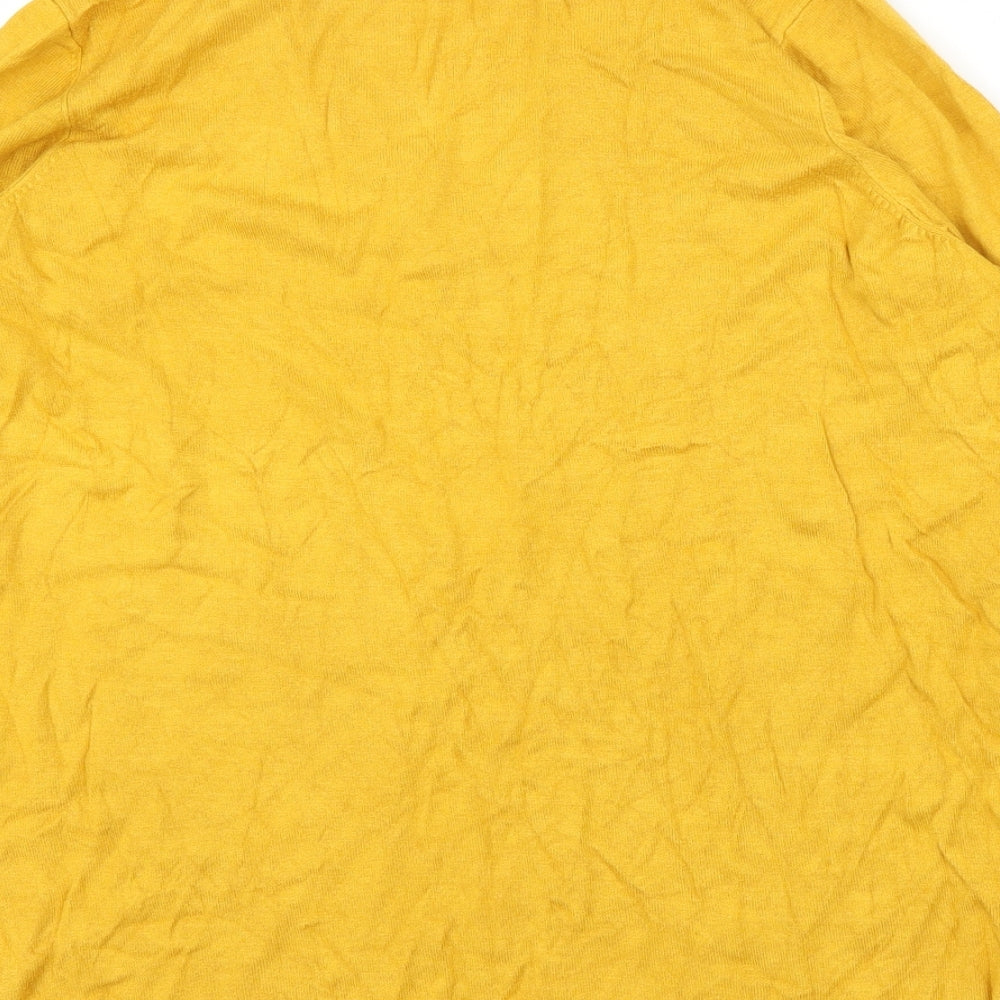 Nutmeg Womens Yellow Pullover Jumper Size 10