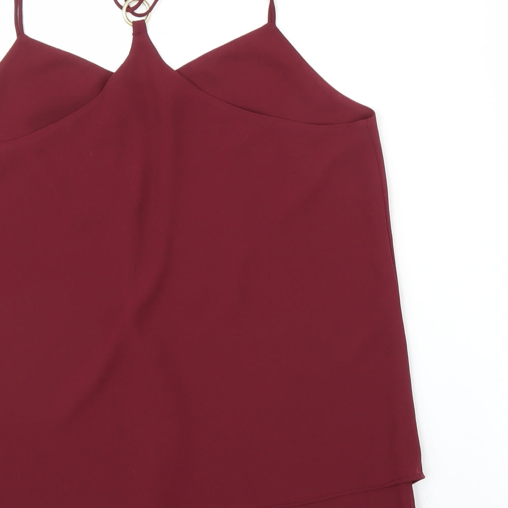 New Look Womens Purple Basic Blouse Size 10