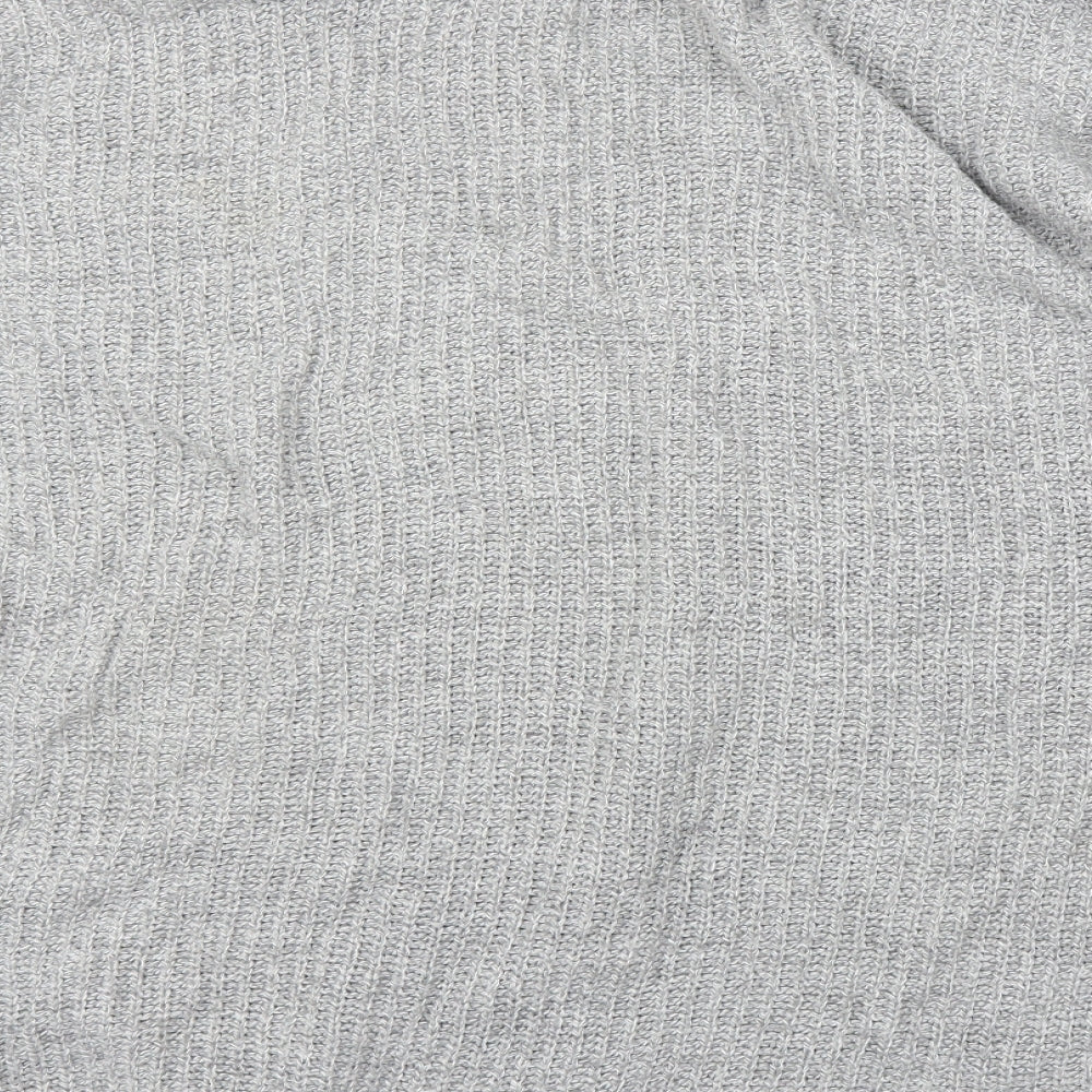 PRETTYLITTLETHING Womens Grey Pullover Jumper Size L