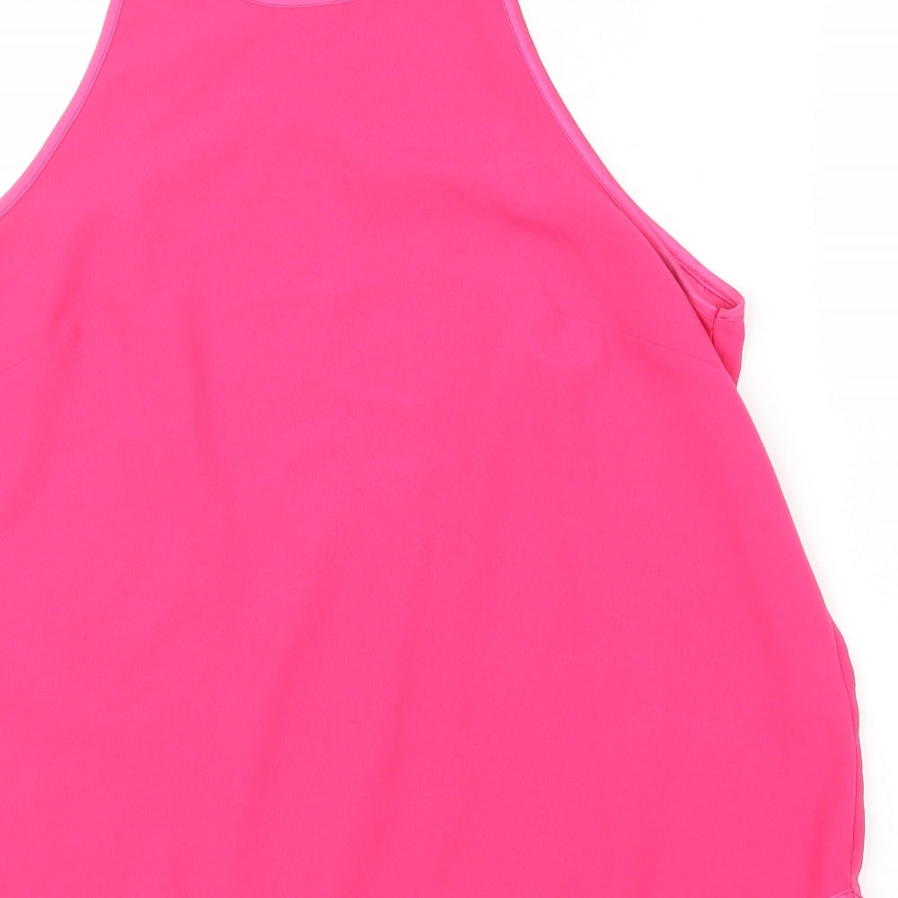 Dorothy Perkins Womens Pink Basic Blouse Size 16