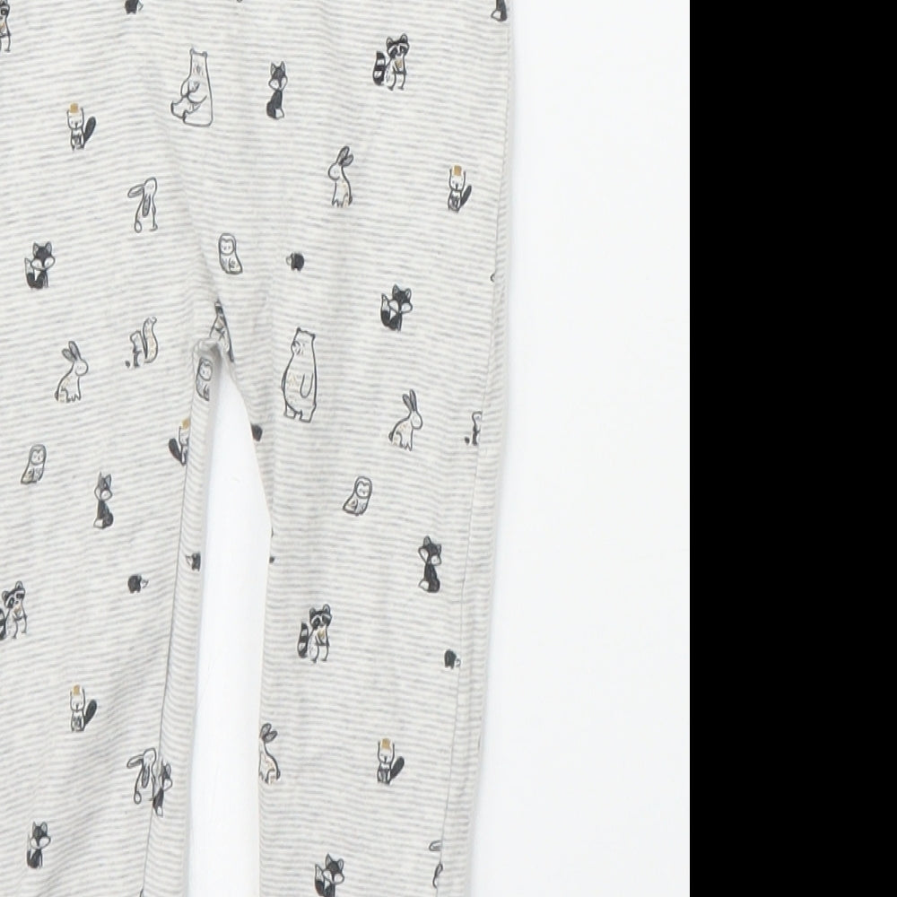 George Baby Grey Solid Chemise Pyjama Set Size 9-12 Months