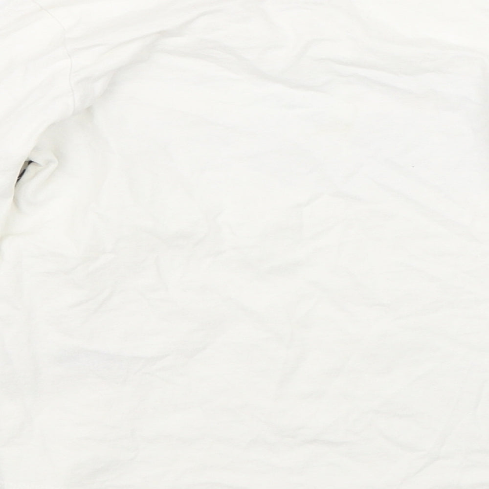 Nutmeg Girls White Basic T-Shirt Size 6-7 Years