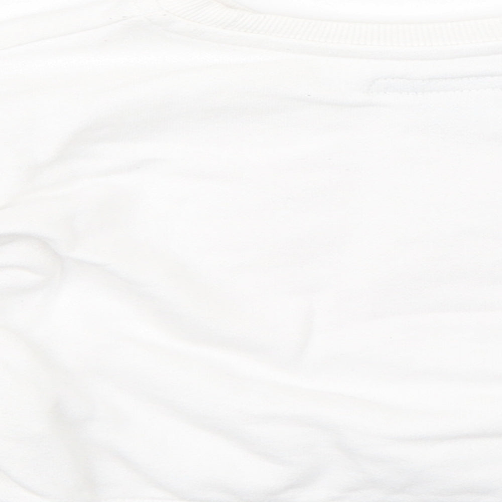 Primark Girls White Pullover Jumper Size 12-18 Months