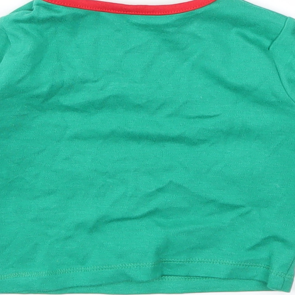 F&F Girls Green Basic T-Shirt Size 0-3 Months