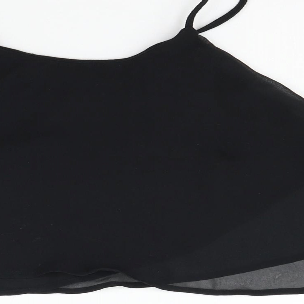 Berksha Womens Black Basic Tank Size XS