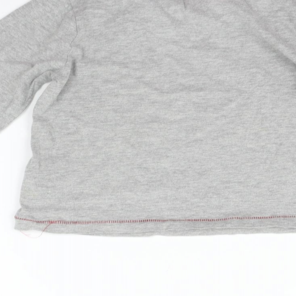 pRIAMRK Girls Grey Basic T-Shirt Size 4-5 Years