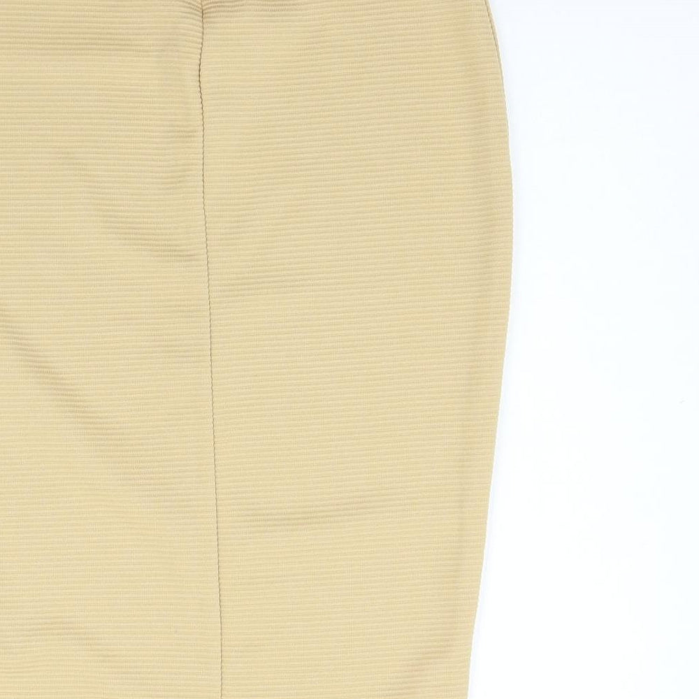 Missguided Womens Beige Flare Skirt Size 10