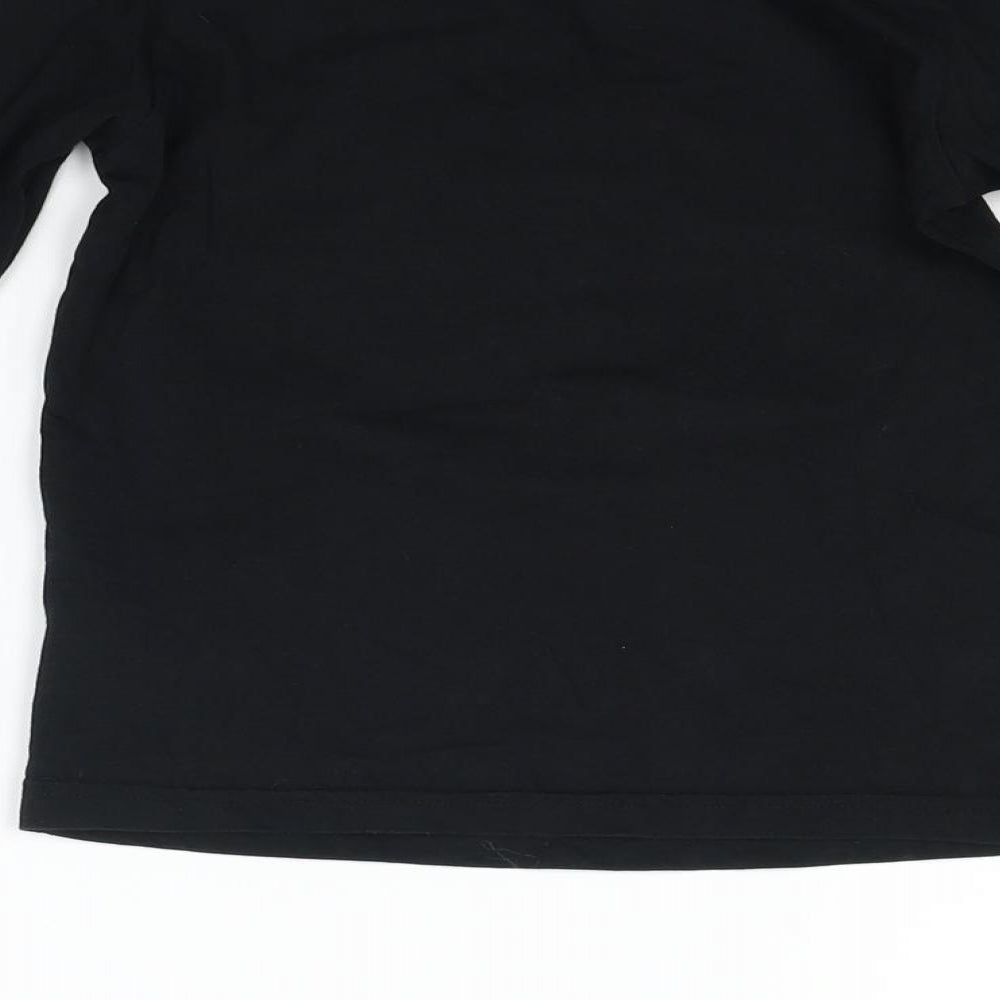 George Girls Black Basic T-Shirt Size 4-5 Years