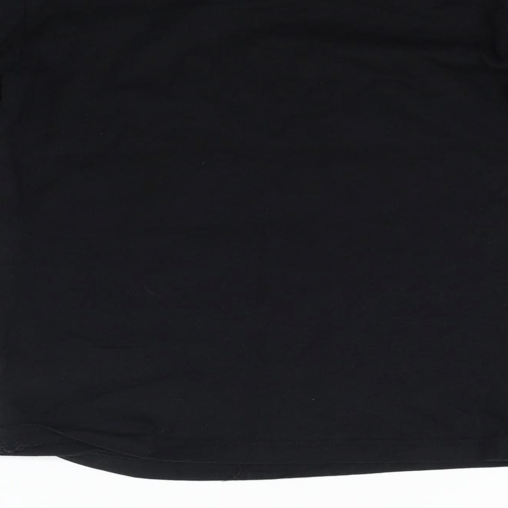 NEXT Girls Black Basic T-Shirt Size 5-6 Years