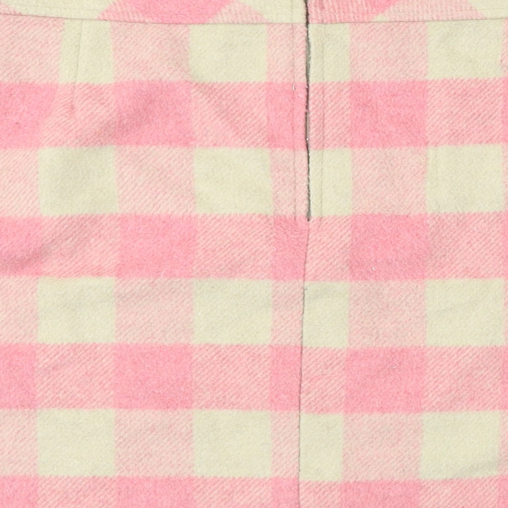 George Womens Red Check A-Line Skirt Size 36 in