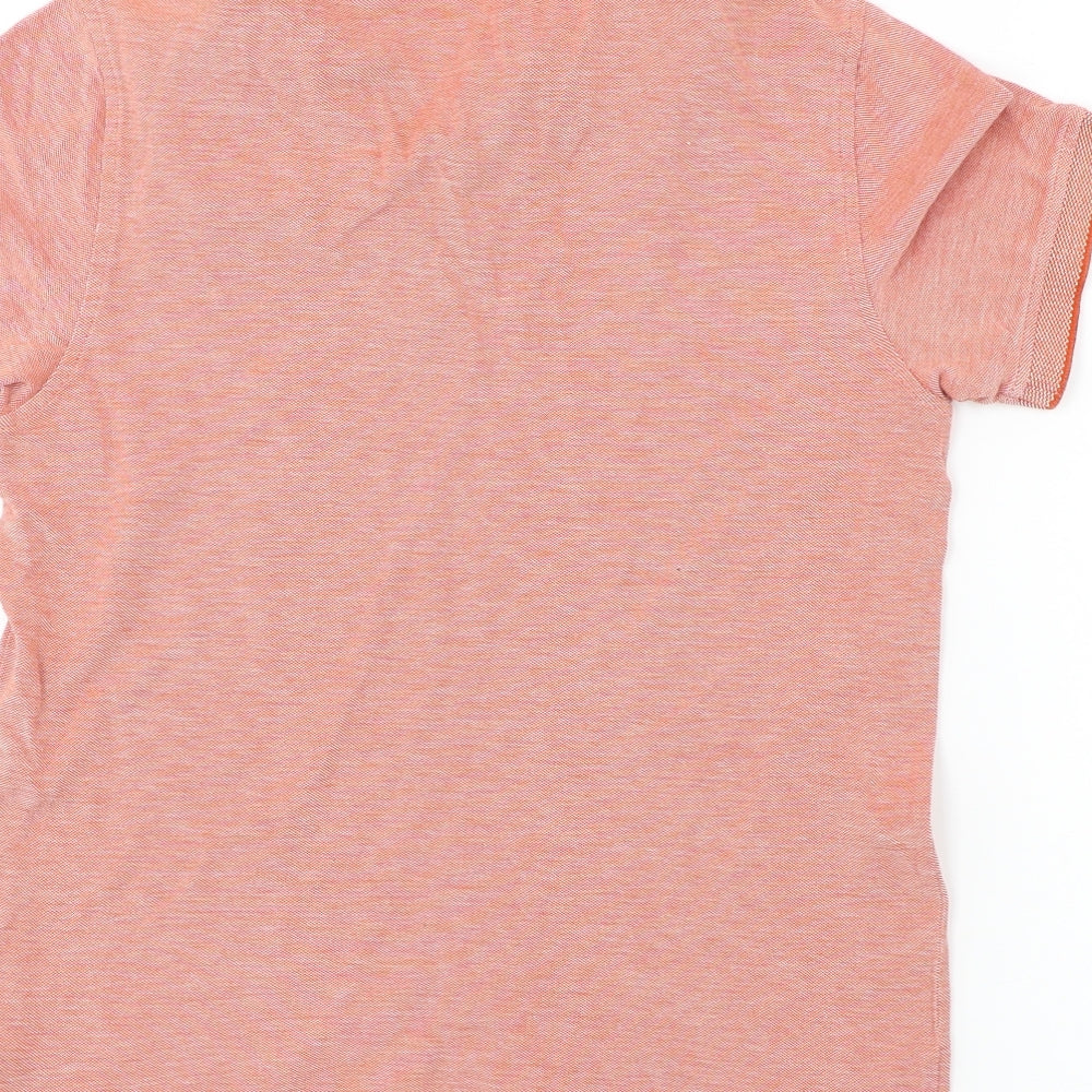 Preworn Boys Orange Basic Polo Size 11-12 Years
