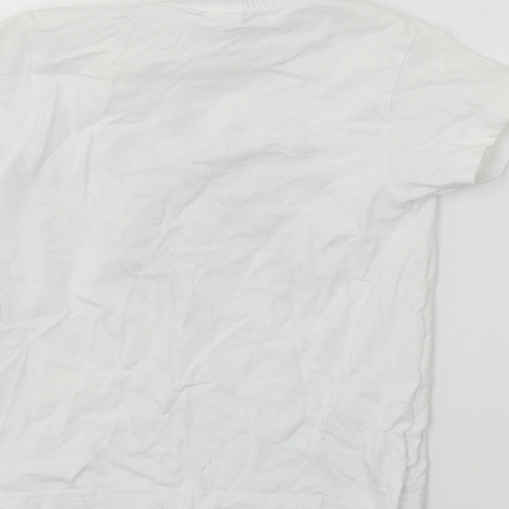 Planet 2000 Boys White Basic T-Shirt Size 6 Years