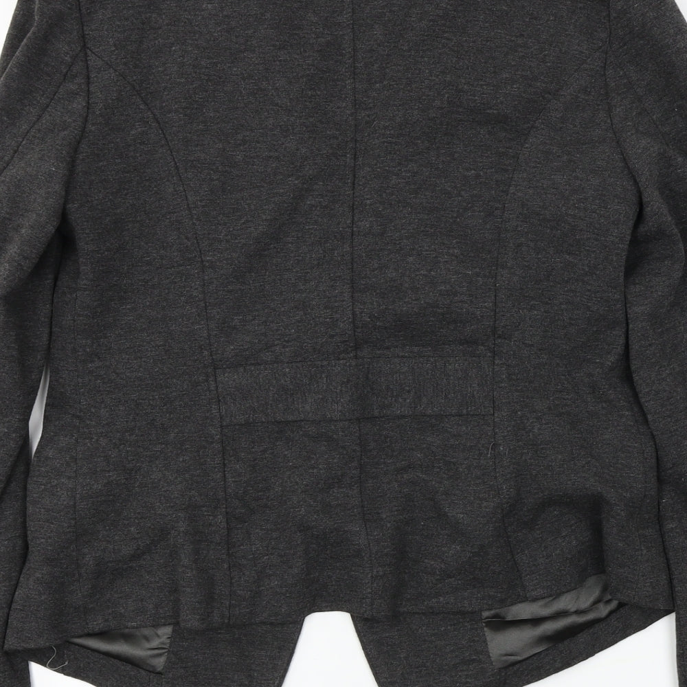 New Look Womens Grey Jacket Blazer Size 14