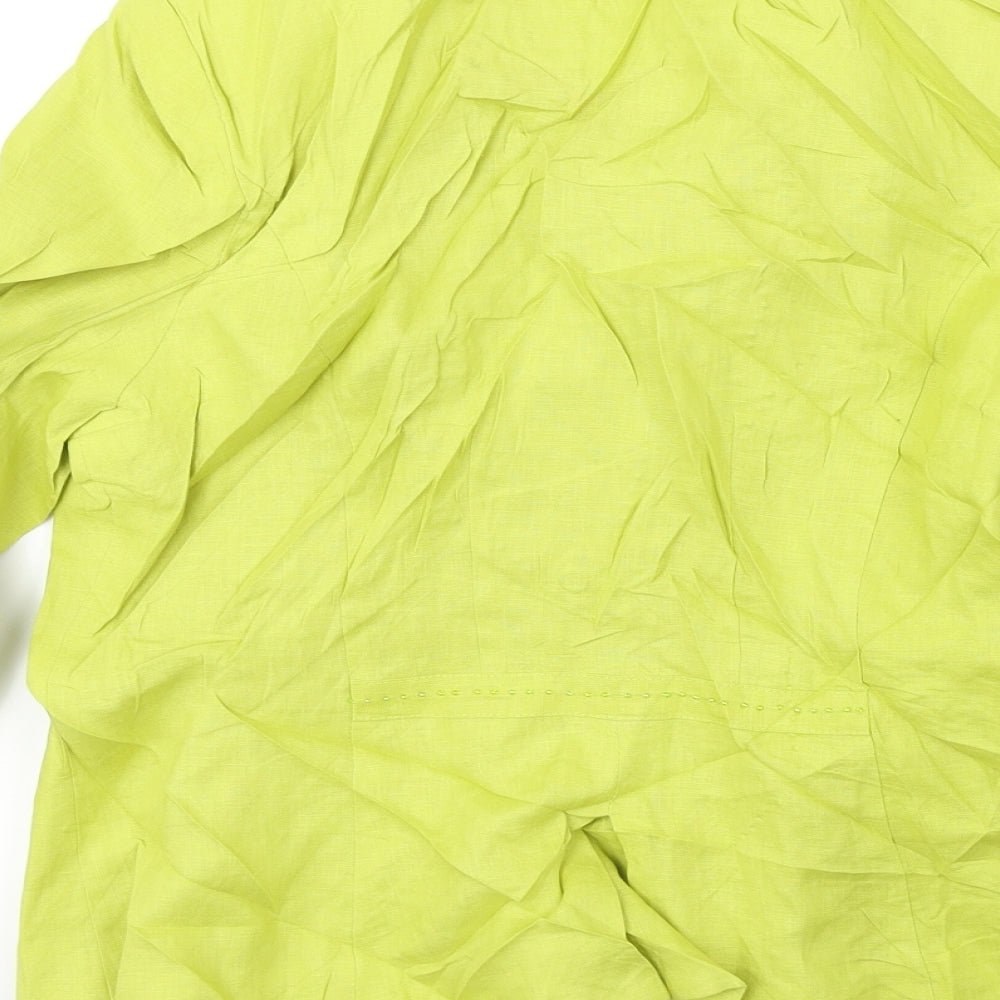 Per Una Womens Green Jacket Blazer Size 12