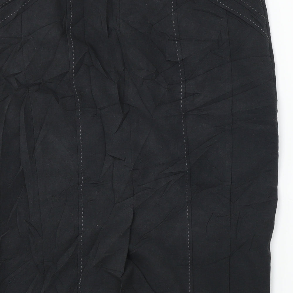 Marks & Spencer Womens Black A-Line Skirt Size 32 in