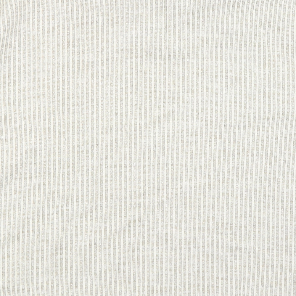 Gianno Mens Beige Striped Pullover Jumper Size M