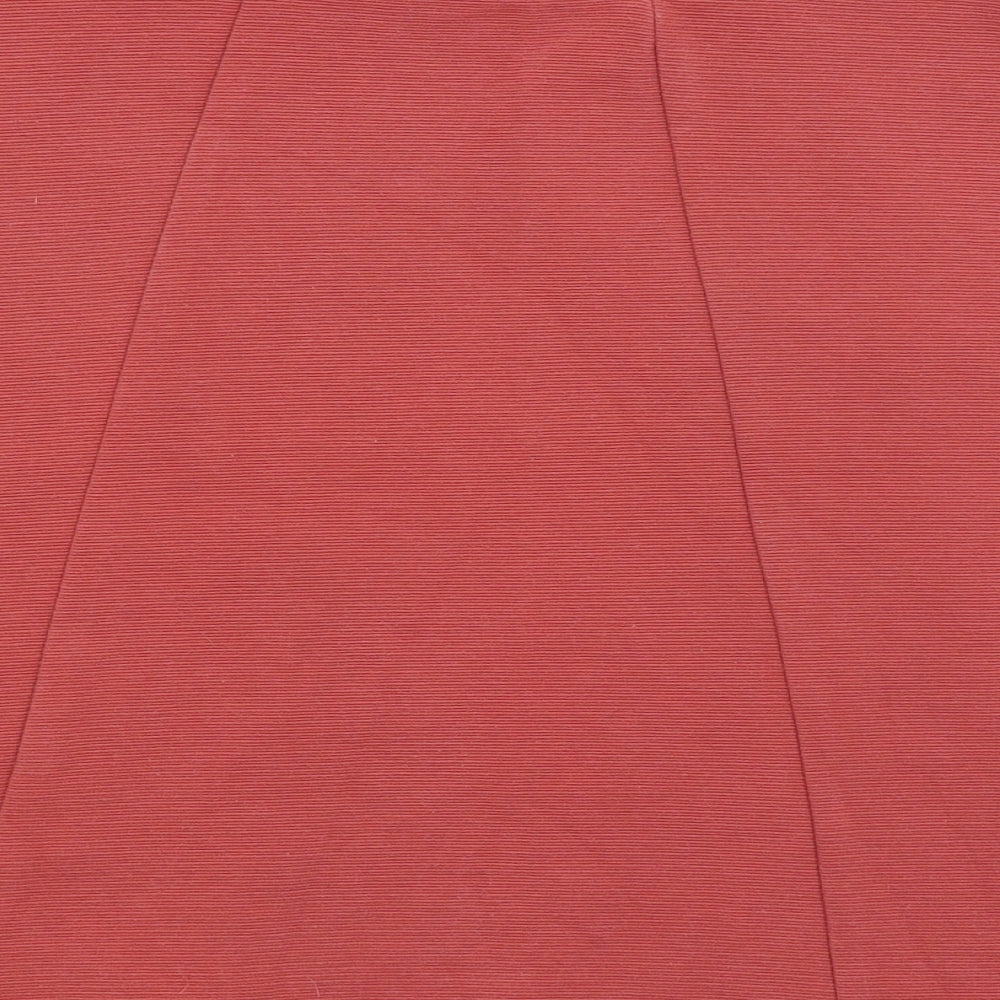 Marks & Spencer Womens Red A-Line Skirt Size 12