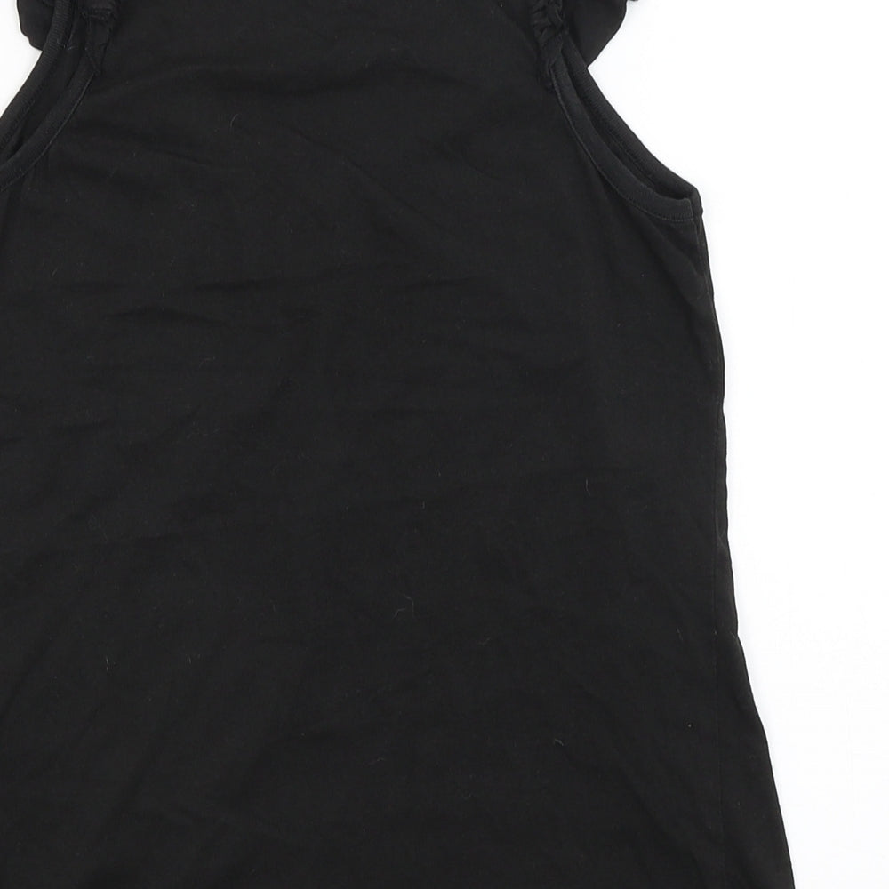 New Look Womens Black Basic Tank Size 8